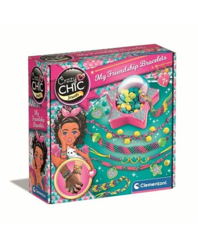 Kit om Armbanden te Maken Clementoni Friendship bracelet creation box Plastic
