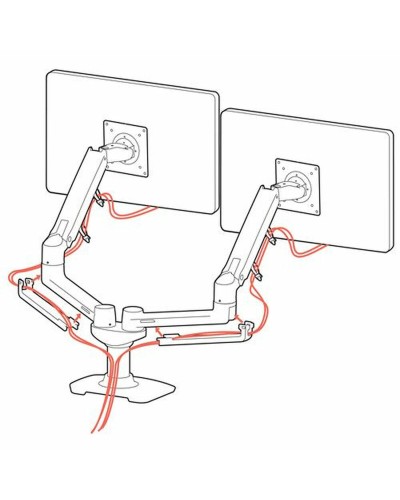 Support de table d'écran Ergotron ERG45245026 Argenté 27"