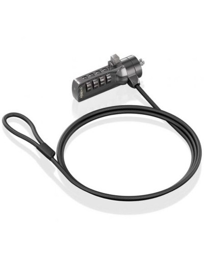 Säkerhetskabel Aisens ASLK-D40N03-BK Svart 1,5 m