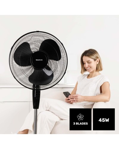 Freistehender Ventilator Taurus 944689000 Schwarz