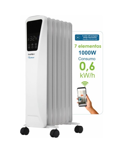 Radiateur à Huile Bastilipo R-ECOFLUID2-7 Blanc 1000 W