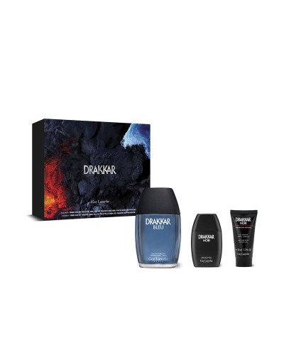 Parfymset Unisex Guy Laroche DRAKKAR BLEU 3 Delar