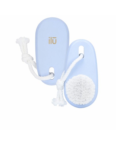 Brosse nettoyante visage Ilū Bamboon Bleu true blue Oblongue