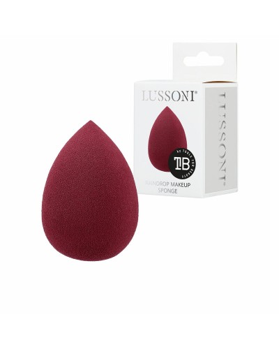 Spugnetta per il Trucco Lussoni Raindrop Rosso Granato (1 Unità)