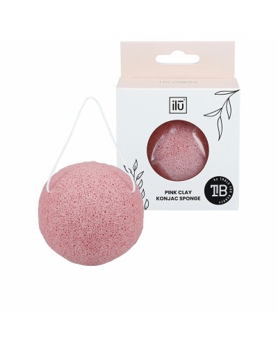 Exfoliërende Gezichtsspons Ilū Konjac Roze klei (1 Stuks)