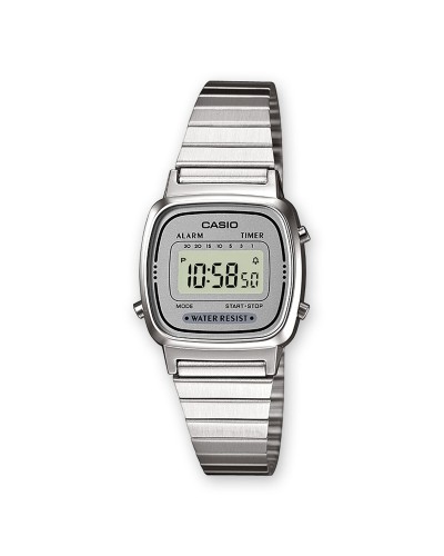 Reloj Unisex Casio LA670WEA-7EF Gris Plateado (Ø 25 mm)