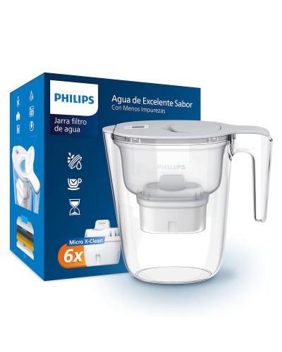 Jarra Filtrante Philips AWP2933WHT6 Blanco 2,6 L (4 Piezas)