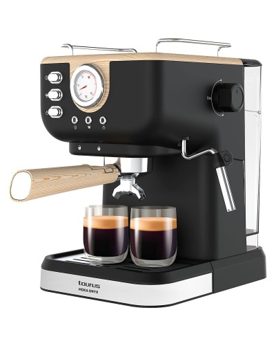 Electric Coffee-maker Taurus MOKA ONYX 20B BAROMETRO Black 1050 W 20 bar 1,5 L