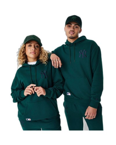 Herren Sweater mit Kapuze New Era League Essentials Dunkelgrün