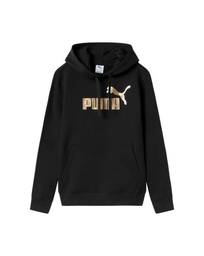 Damen Sweater mit Kapuze Puma 692198 01 Schwarz