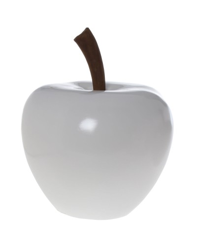 Decorative Figure Alexandra House Living White Ceramic Apple 35 x 36 x 49 cm