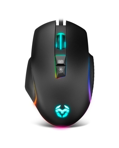 LED-pelihiiri Krom Keos 6400 dpi Musta