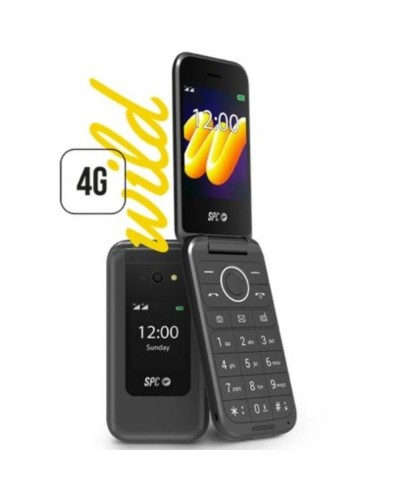 Téléphone portable pour personnes âgées SPC 2336N Wild 4G 2,8" 128 GB RAM Noir