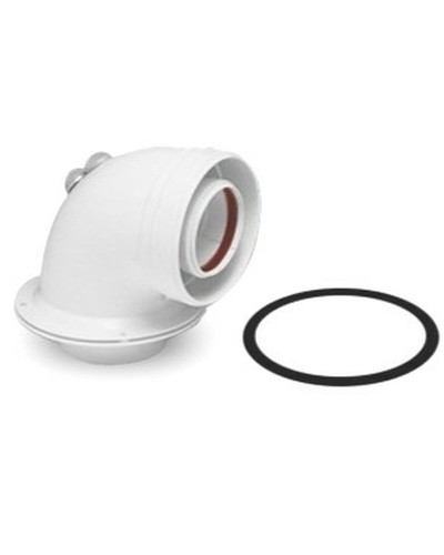 Coaxial curve 90º Cointra White