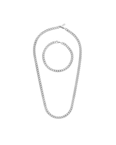 Necklace and bracelet set One Jewels OAMN4201SS Silver