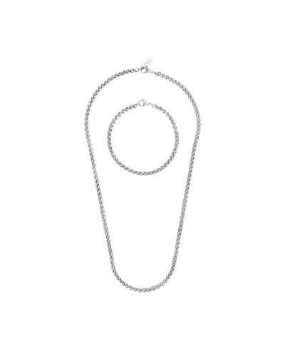 Set med halsband och armband One Jewels OAMN4202SS Silvrig