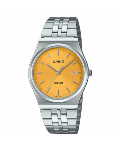 Men's Watch Casio DATE - OCHER YELLOW ***SPECIAL PRICE*** Yellow Silver (Ø 35 mm)