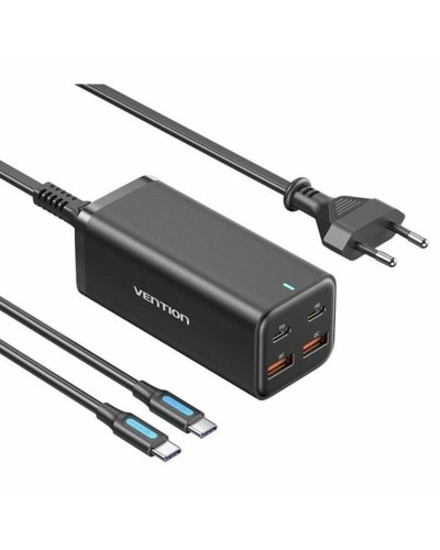 Cargador de Pared Vention FBSBG-EU Negro 100 W