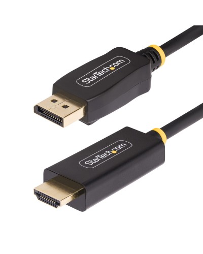 Adaptador DisplayPort a HDMI Startech 1M-DP-HDMI-4K60-HDR Negro 1 m