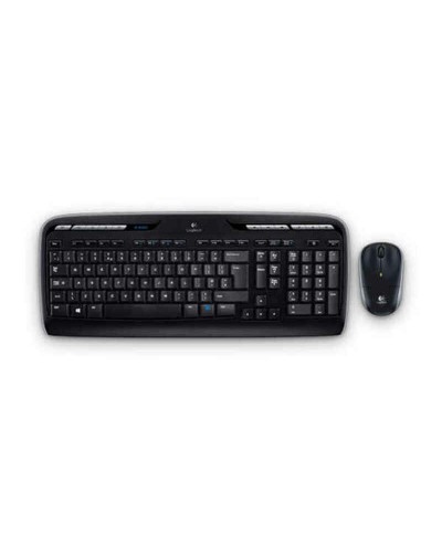 Tastiera e Mouse Pino Silvestre MK330 Nero Grigio Spagnolo QWERTY