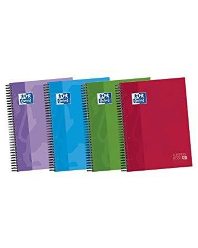 Cahier Oxford European Book Multicouleur Microperforé A4 5 Pièces 120 Volets