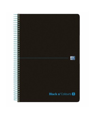 Cahier Oxford European Book Black & Colours Noir Turquoise A4 160 Volets 5 Pièces