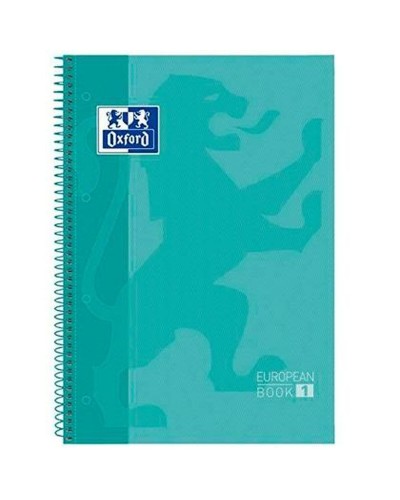Notizbuch Oxford European Book Minze A4 A4+ 80 Blatt 5 Stücke
