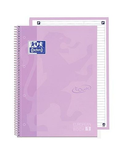 Cahier Oxford European Book School Lavande A4 5 Pièces