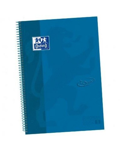 Ringbuch der Ringe Oxford Europeanbook 1 Write&Erase Blau A4+ 80 Blatt Harteinband