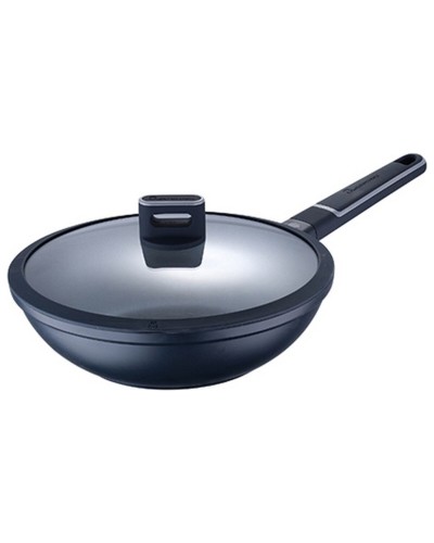 Padella Wok Masterpro Indigo Nero Alluminio (Ø 28 cm)