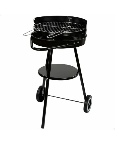 Holzkohlegrill mit Rädern Aktive Schwarz (Restauriert B)