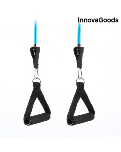 Set med motståndsband, tillbehör och träningsguide Rebainer InnovaGoods Latex (Renoverade A)