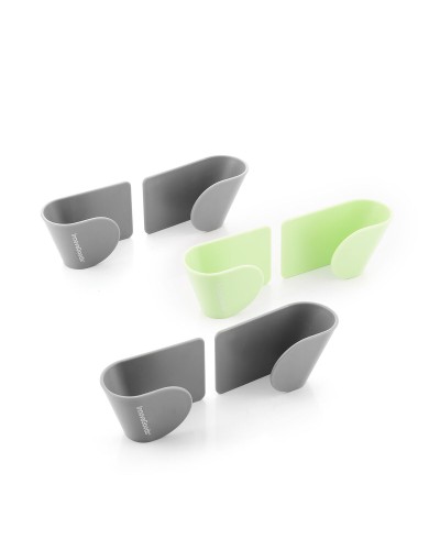 Set di 3 Supporti Adesivi per Coperchi da Cucina Smarack InnovaGoods Modelo Smarack Grigio (Ricondizionati B)