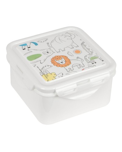 Lunchlåda Safta Zoo Beige 13 x 7.5 x 13 cm