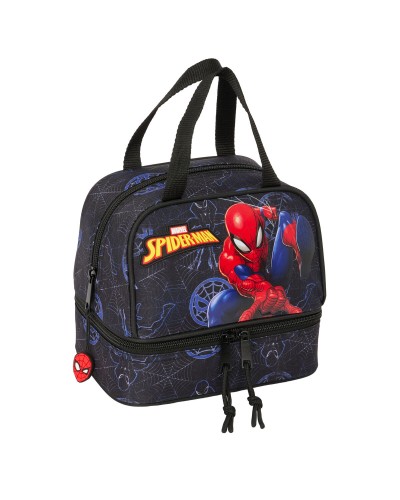 Portamerenda Spider-Man Attack Nero 20 x 20 x 15 cm