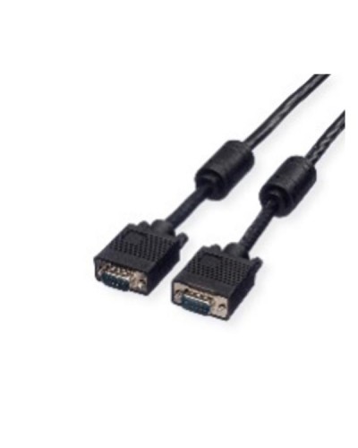 NILOX TECH - Cavo di collegamento con connettori HD -Sub 15 Pin, maschio a maschio, lunghezza cavo 2 mt, doppia schermatura, HQ