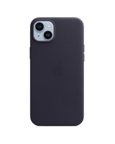 iPhone 14 Plus Leather Case with MagSafe - Midnight
