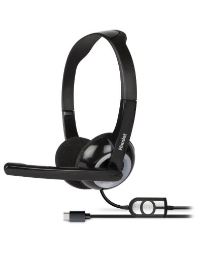HHEADMUS-C  CUFFIA CON MICROFONO E TELECOMANDO USB-C
