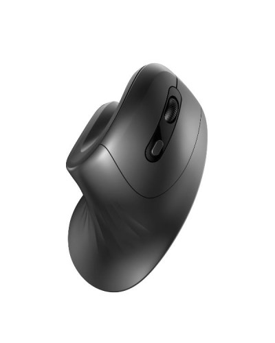 NILOX TECH - Mouse Verticale, connessione wireless con dongle 2.4 Ghz, 3200DPI, 6 tasti con silent click, funziona con pile AA(