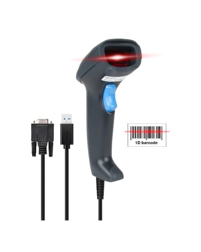 Hamlet HBCS1D10US 1D Laser Barcode Scanner USB/RS232