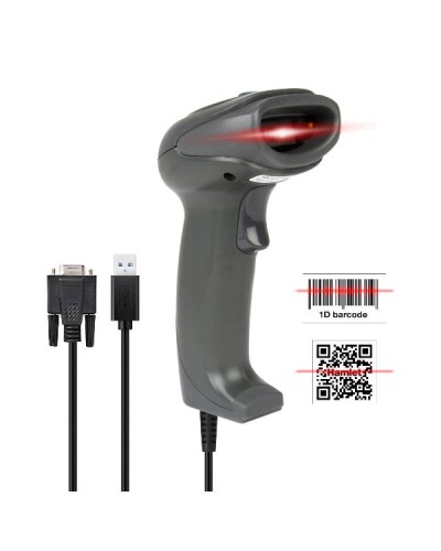 Hamlet HBCS2D100US 1D/2D USB Serial Barcode Scanner for LCD Screens