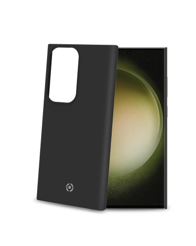 CROMO - Cover in morbido TPU con finitura soft touch colore nero compatibile con Samsung Galaxy S23 Ultra 5G/ Galaxy S23 Ultra 