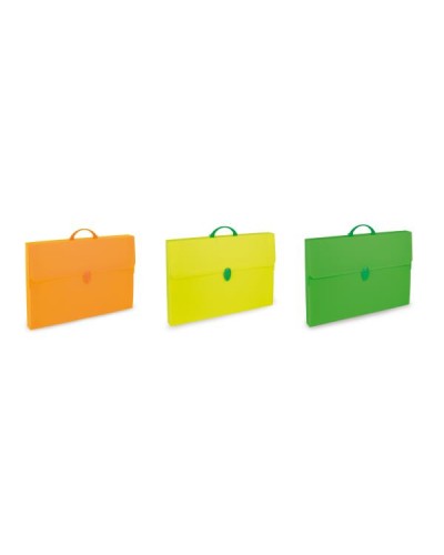 Fluo Polypropylene Briefcase 27x37.5x8 cm