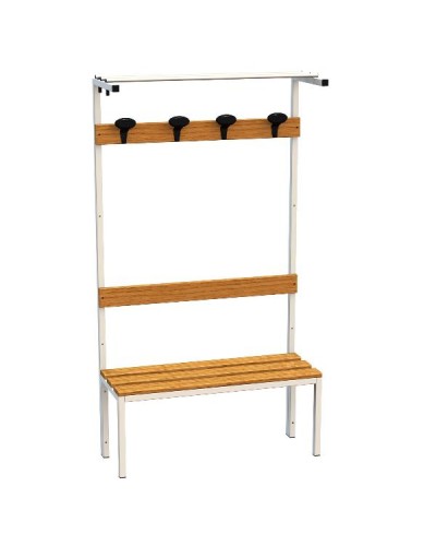 PANCA IN ACCIAIO LEGNO+ALZATA 100CM