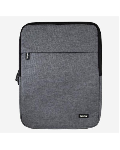 NILOX TECH - Custodia sleeve per Notebook fino a 13.3", imbottita, anti shock, cerniera in metallo, 2 ampi scomparti