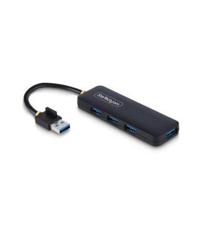 Hub USB-A a 4 porte, 5 Gbps, alimentato via bus, mini hub USB da viaggio/portatile, splitter USB 3.0 multiporta, protezione da 