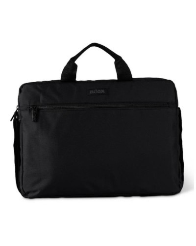 NILOX TECH - Borsa per Notebook/Laptop 15.6", imbottita, manico e tracolla, tasca esterna