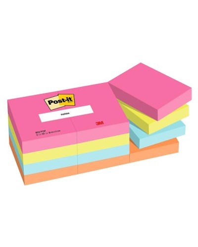 Post-it Poptimistic 38x51mm 12x100 sheets assorted colors