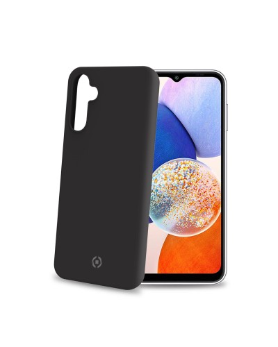 CROMO - Cover in morbido TPU con finitura soft touch colore nero compatibile con Samsung Galaxy A14 4G/ Galaxy A14 5G