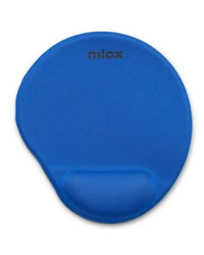 NILOX TECH - Tappetino per mouse ergonomico, base anti scivolo, poggia polsi in gel, scorrimento fluido e preciso